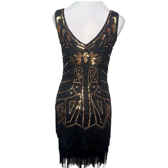 Babeyond 1920’s Flapper Fringed Dress - Picture 5 of 7